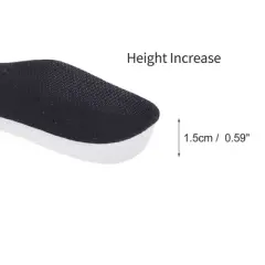 Unique Bargains Invisibility Height Increase Half Pad Shoe Inserts 2 Pair