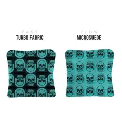 Skull Synergy Pro Teal Cornhole Bags (Set of 4)