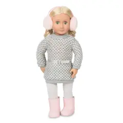 Our Generation Winter Style Dress & Earmuffs Outfit for 18" Dolls