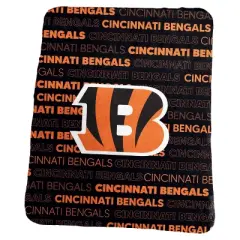 NFL Cincinnati Bengals Classic Fleece Throw Blanket