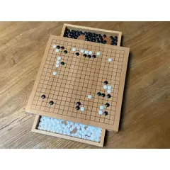 WE Games Wood GO Set with Pull Out Drawers -12 in.