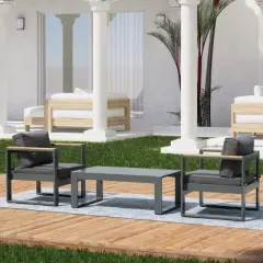 Aoodor Aluminum Armchair, 2 PCS Single Sofa