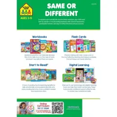 School Zone Same or Different Workbook - (Paperback)