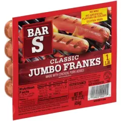 Bar-S Jumbo Franks - 16oz