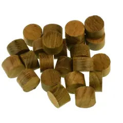 Whitecap Teak Boat Wood Plug 1 Inch - 20 Pack Plugs - Marine Hardware Model 12138049.