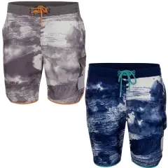 Reel Life Barrel Curl AOP Harbor 6" Boardwalk Shorts