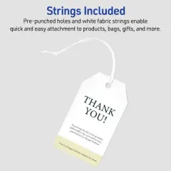 Avery Printable Tags with String, 2" x 3.5", 96 White Tags (22802)