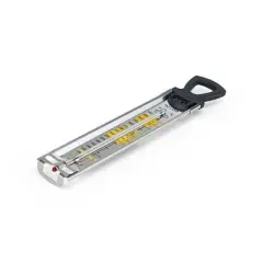 Taylor Candy Deep Fry Analog Kitchen Cooking Thermometer: Stainless Steel, Clip Mount, 100-400&deg;F, Reads Celsius & Fahrenheit