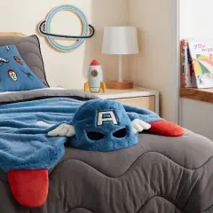 Marvel Captain America Kids' Hooded Blanket - The Marvel Collection by Pillowfort&trade;