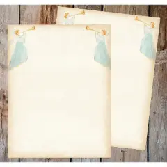 Great Papers! Holiday Stationery Letterhead Angels and Horn Multicolor 50 sheets (2024028)