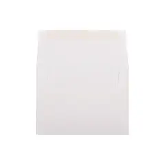 JAM Paper A2 Strathmore Invitation Envelopes 4.375 x 5.75 Bright White Linen 66670