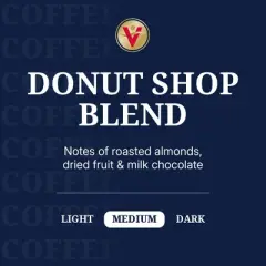 Victor Allen's Coffee Donut Shop Blend, Medium Roast, Ground Coffee, 6 pack - 12oz Bags