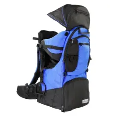 ClevrPlus Deluxe Outdoor Child Backpack Baby Carrier Light Outdoor Hiking, Blue