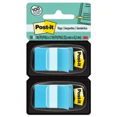 Post-it&reg; Flags - Blue, 50/Dispenser, 2 Dispenser/Pack, 3 Packs