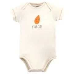 Touched by Nature Organic Cotton Bodysuits 5pk, Corn