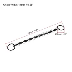 Unique Bargains Acrylic Belt Loop Purse Handbag Wrist Keychains with Binder Keyrings