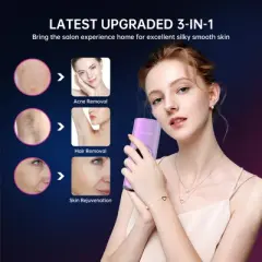 Hair Removal for Men and Women, Painless Hair Removal Device, Safe and Long-lasting, Reduces Body and Facial Hair Growth, for Home
