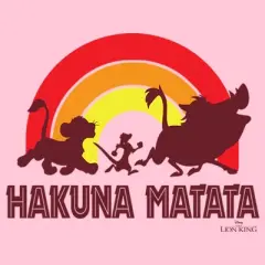 Girl's Lion King Hakuna Matata Rainbow T-Shirt