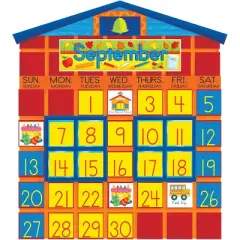 Scholastic All-In-One Schoolhouse Calendar Bulletin Board Set