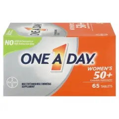 ONE A DAY Women&rsquo;s 50+ Healthy Advantage Multivitamins, Supplement with Vitamins A, C, E, B1, B2, B6, B12, D, and Calcium, Tablet, 65 Count