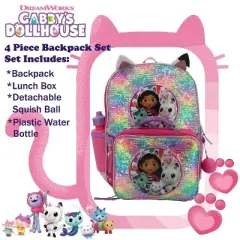 Gabbys Doll House 4 Piece Backpack Set
