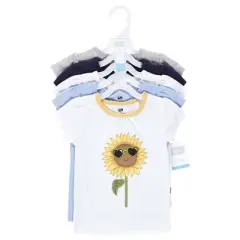 Hudson Baby Girl Short Sleeve T-Shirts, Wildflowers