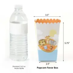 Big Dot of Happiness Noah's Ark - Baby Shower or Birthday Favor Popcorn Treat Boxes - Set of 12