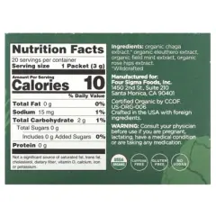 Four Sigmatic Protect, Organic Elixir Mix With Chaga Mushroom & Eleuthero, 20 Packets, 0.1 oz (3 g) Each