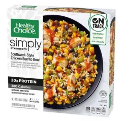 Healthy Choice Frozen Simply Steamers Southwestern Style Chicken Burrito Bowl - 9.5oz