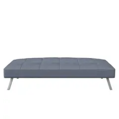 Colette Convertible Futon Sofa Bed Light Gray - Serta