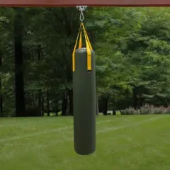 Gorilla Playsets Punching Bag - Green with Yellow Straps