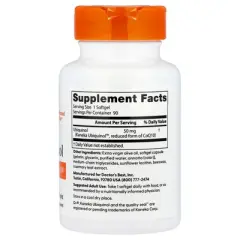 Doctor's Best Ubiquinol with Kaneka Q+&reg;, 50 mg, 90 Softgels