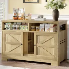 Ridstar Double Hidden Cat Litter Box Storage Cabinet For Two Cats-Brown