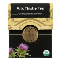 Buddha Teas Organic Milk Thistle Tea - Case of 6/18 Bags