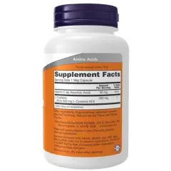 L-Cysteine-500 mg by Now Foods  -  90 Vegetarian Capsules