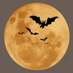 Women's Design By Humans Halloween - Moon By MonkeyStore Racerback Tank Top