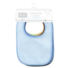 Hudson Baby Infant Boys Rayon from Bamboo Bib with Waterproof Lining 10pk, Blue Orange, One Size