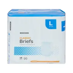 McKesson Classic Incontinence Briefs, Light Absorbency, Unisex, Large