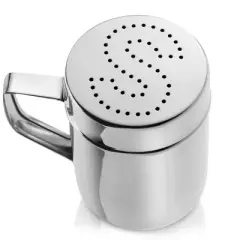 Olde Midway Stainless Steel Popcorn Machine Accessories, 4pc Set with Measuring Scoop, Spoons, and Salt Shaker