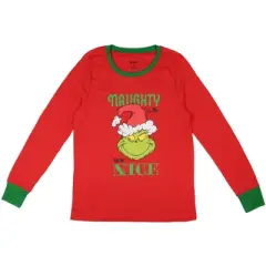 Dr. Seuss Womens' The Grinch Who Stole Christmas New Nice Lounge Pajama Sets