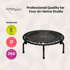 JumpSport 250 Fitness Rebounder Mini Trampoline for In Home Cardio Fitness