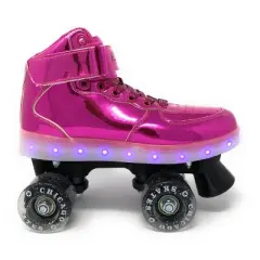 Chicago Skates Pulse Light-Up Quad Roller Skate - Pink