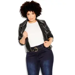 Women's Plus Size Asha Regular Skinny Jean - dark denim | CITY CHIC