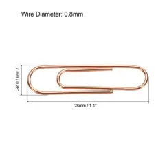 Unique Bargains Small Metal Prevent Tearing Pages Home Office Paper Clip