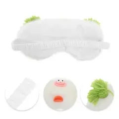 Unique Bargains Portable Funny Strap Eye Mask White 1 Pc