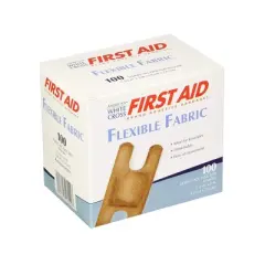 American White Cross Finger and Knuckle Bandages, 1.5 in x 3 in, 100 Count, 1 Pack