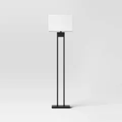 62"x8" Weston Window Pane Floor Lamp Black - Threshold&trade;: Modern Standing Light for Living Room
