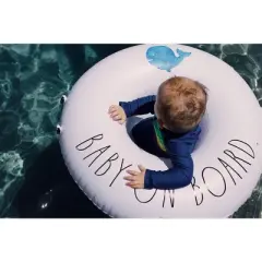 CocoNut Outdoor Rae Dunn Baby Float with Canopy for Toddlers Ages 18-Months and Up