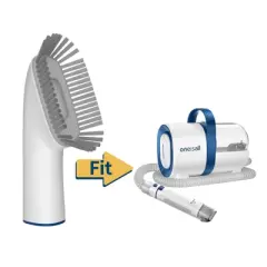 Oneisall LM2 Pet Grooming Vacuum Long Suction Head & Cleaning Brush Replacement