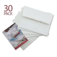 Canson Montval Watercolor Cards & Envelopes, 140lb/300gsm, 30 Sheet, 5x7 inch, 1 Count
